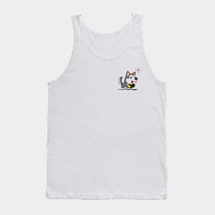 cute huskie by the chest Tank Top